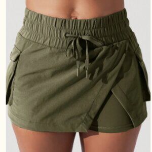 POPFLEX 3X Hiking Superskort - Dark Olive with pockets!!
